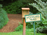 Entrance to the woodland trails