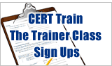 CERT Train the Trainer Classes