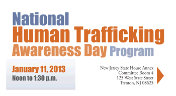 National Human Trafficking Awareness day Program 1.11.13