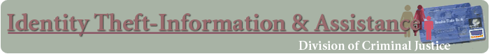 Header graphic for the Identity Theft Information and Assistance Page