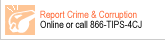 Report Crime Online or Call 866-TIPS-4CJ
