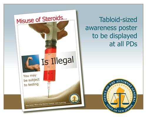 Steroid Misuse Poster Slide from Press Conference