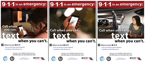 9-1-1 to Text Posters