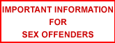 Important Information For Sex Offenders