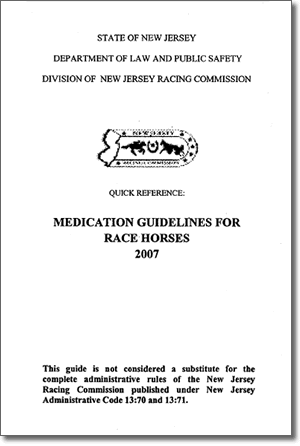 Horse Racing Medication Guidelines Cover