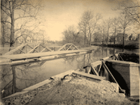 "The Canal over Second River at Bloomfield." [looking east]