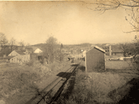"Head of Plane 10 East, Montville." [looking north; the bridge is Route 202]