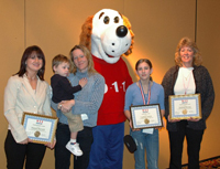 Photo of Lyndsey Jelenik and 9-1-1 Operators Receiving Awards