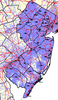 Map -Interoperable Communications Network (NJICS)  