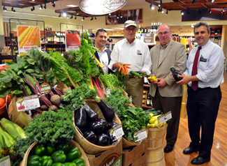 Photo of Secretary Fisher at Kings supermarket