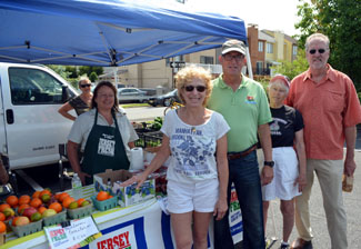 Photo of Secretary Fisher with Cookie Till and Senator Jim Whelan