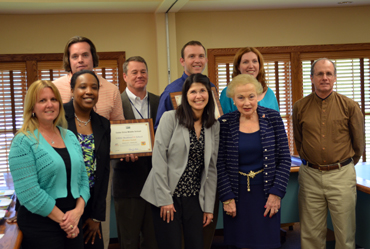 Photo of Colts Neck Schools group receiving their HUSSC awards.