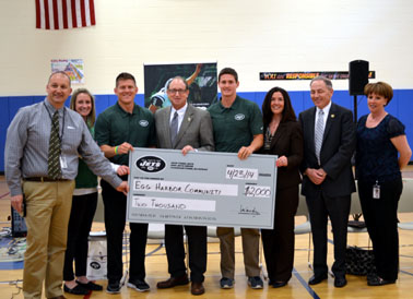 Photo of check presentation