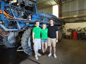 Photo of Eric Nelson, Julianne Robinson and Alec McAlarnen in Argentina