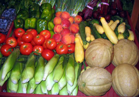 Photo of fruits and vegetables - Click to enlarge