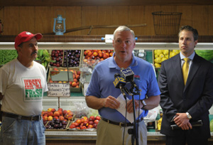 Photo of Jim Giamarese, Al Murray and Tom Calcagni