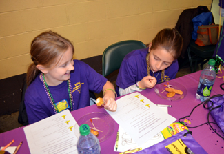 Photo of Green Brook students doing a taste test.