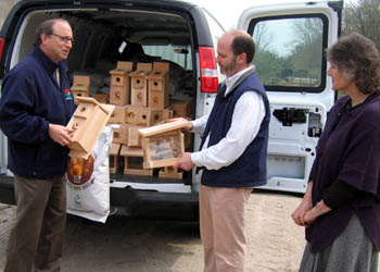 Photo of Secretary Fisher, Troy Ettel and Lynn Fleming