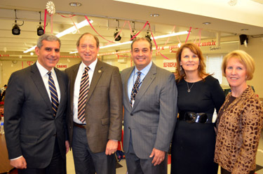Photo of officials gathered to celebrate National Nutrition Month in Keyport, NJ