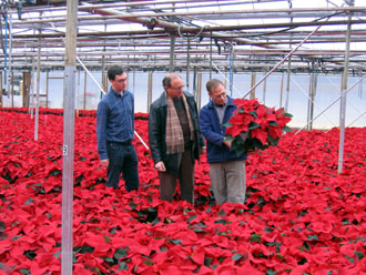 Photo of Rob Swanekamp Jr, Secretary Fisher and John Swanekamp