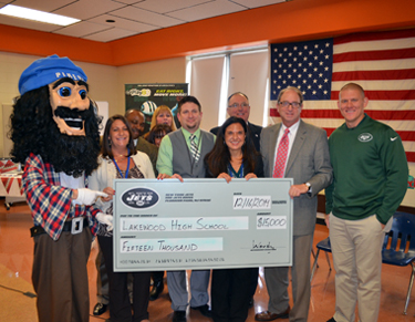 Photo of Lakewood High School Check Presentation