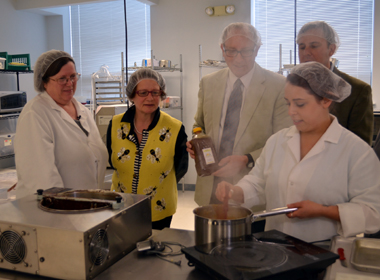 Photo of Made with Jersey Fresh honey chocolate making