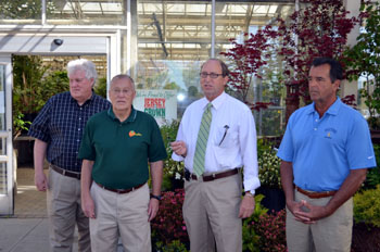 Photo of Secretary Fisher, Bill and Noble McNaughton and Assemblyman John Amodeo