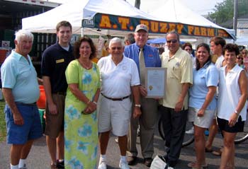 Photo of Herb Adams, Brandon Schmidt, Joanne Delvescio, Carl Scheetz, Secretary Kuperus, Council President Hartzell, Shawda Conser and Helen Clark