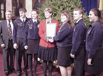 Governor at FFA Presentation