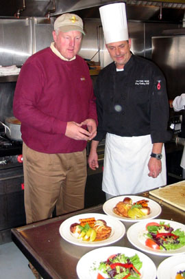 SECRETARY COOKS THANKSGIVING MEALS