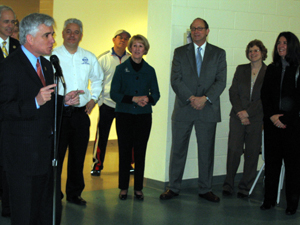 Photo of Mayor Vega, Sal Valenza, Pat Dombroski, Secretary Fisher, Janet Hawk and Rose Tricario