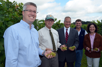 Photo of dignitaries at Working Dog Winery