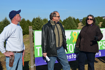 Photo of John Wyckoff, Secretary Fisher and Commissioner Blake