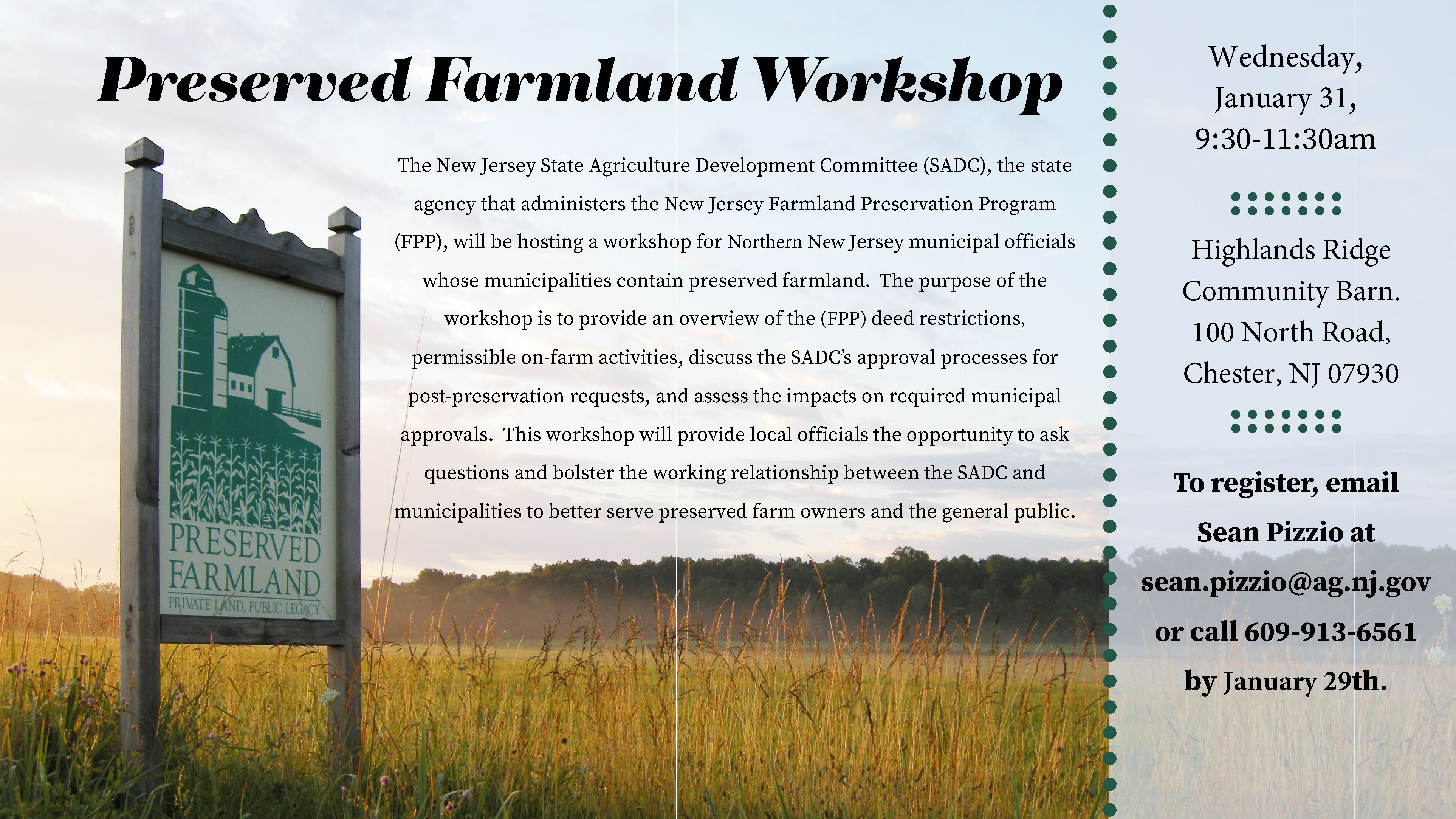 New Jersey Farmland Preservation Program