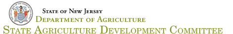 State of New Jersey, Department of Agriculture, State Agriculture Development Committee (SADC) header