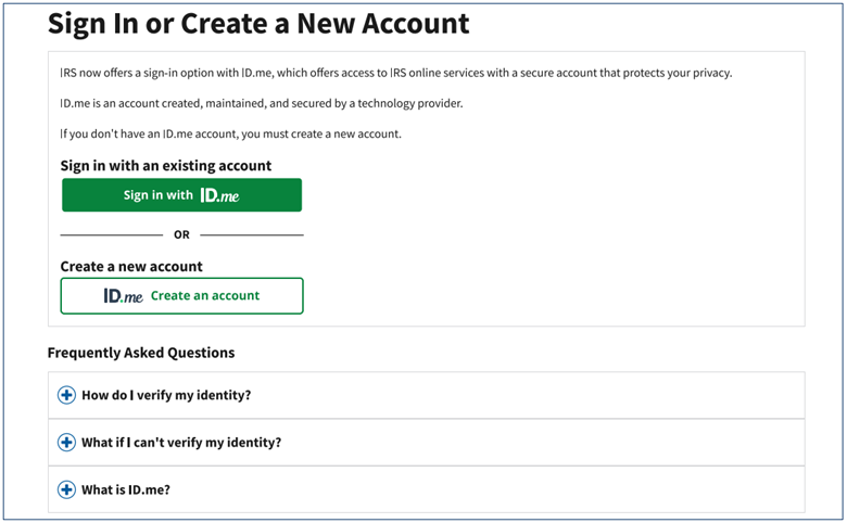 Pre-Filing Registration Tool Sign-in