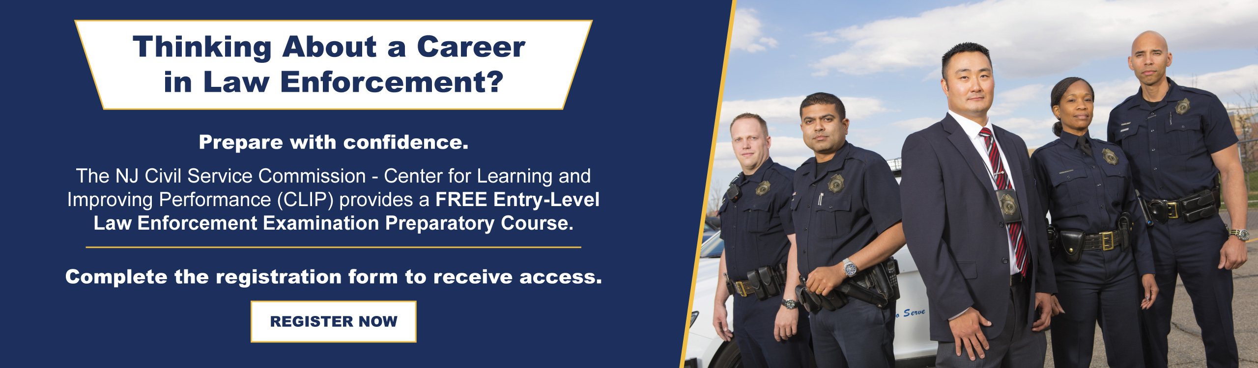 FREE Entry Level Law Enforcement Examination Preparatory Course - Mobile Image