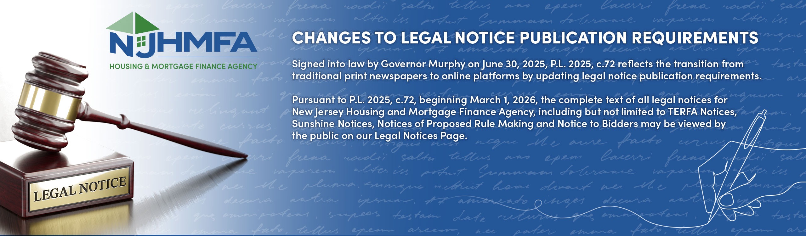 NJHMFA Legal Notices Banner