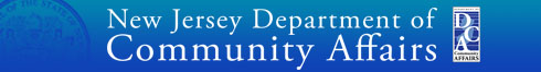 New Jersey Department of Community Affairs header graphic
