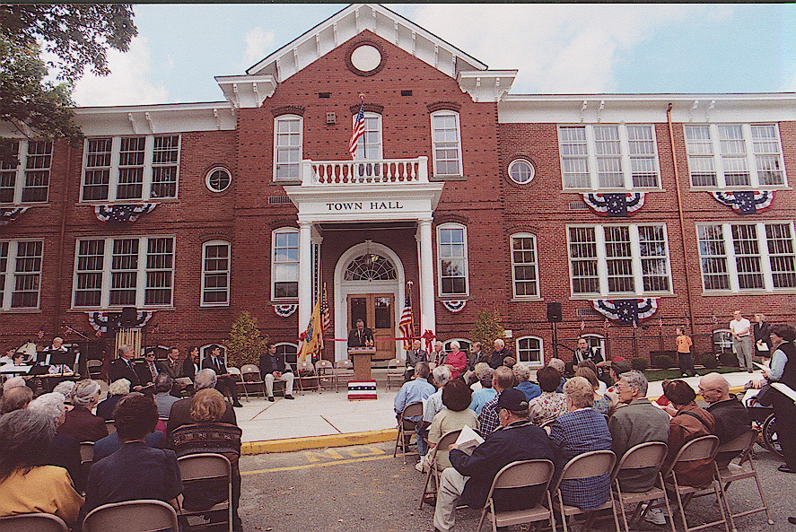 outdoor town hall meeting