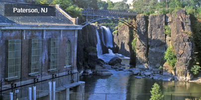 Paterson Falls with the old mill   