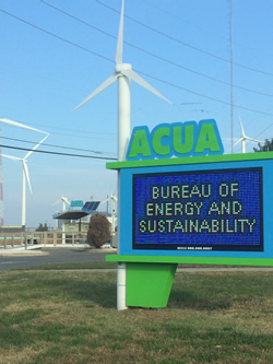 wind turbines at ACUA