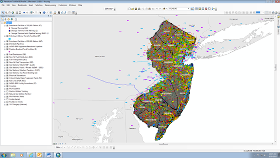 Screeh shot of the Petroleum Emergency Toolkit GIS profile