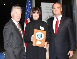 Accepting the award: Janet Tucci, Mayor of the Borough of West Long Branch