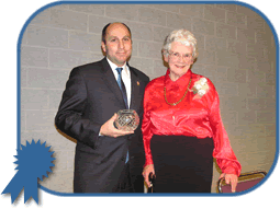 photo of Alice Hemphill with Commissioner Campbell