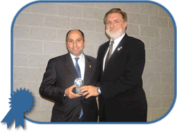 photo of John Balletto with Commissioner Campbell