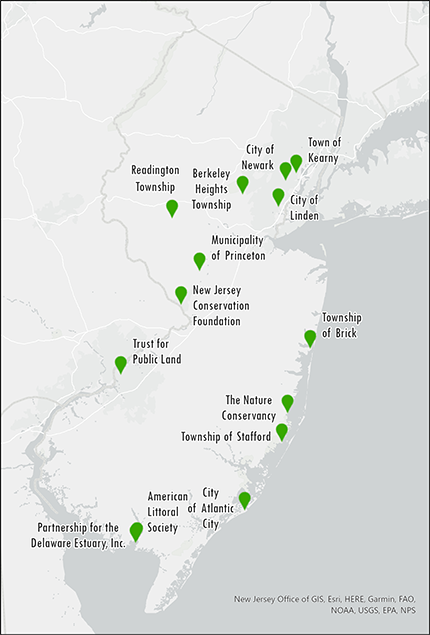 NCS Project Locations in NJ