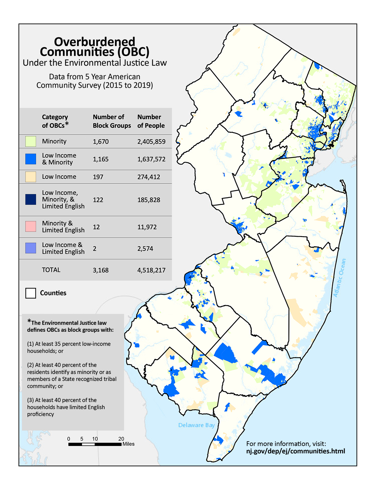 NJDEP Environmental Justice What are Overburdened Communities (OBC)?