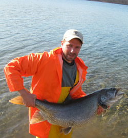 Largest Lake Trout ever captured