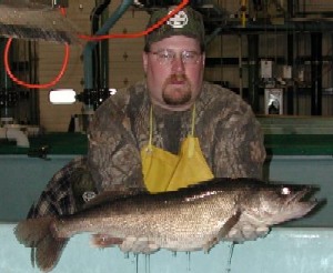 Craig Lemon with big walleye